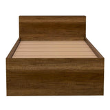 Cama Taipei Sencilla 100 cm Caramelo con Dos Cajones y Entrepaños - Camas | Bylmo