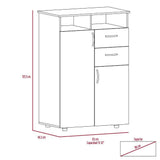 Closet Ponova Coñac 83 cm con Dos Puertas y Dos Cajones - Closets | Bylmo
