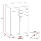Closet Eco Wengue 83 cm con Dos Puertas y Dos Cajones - Closets | Bylmo