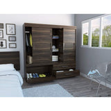Closet Portofino Habano 180 cm con Cinco Puertas y Dos Cajones - Closets | Bylmo