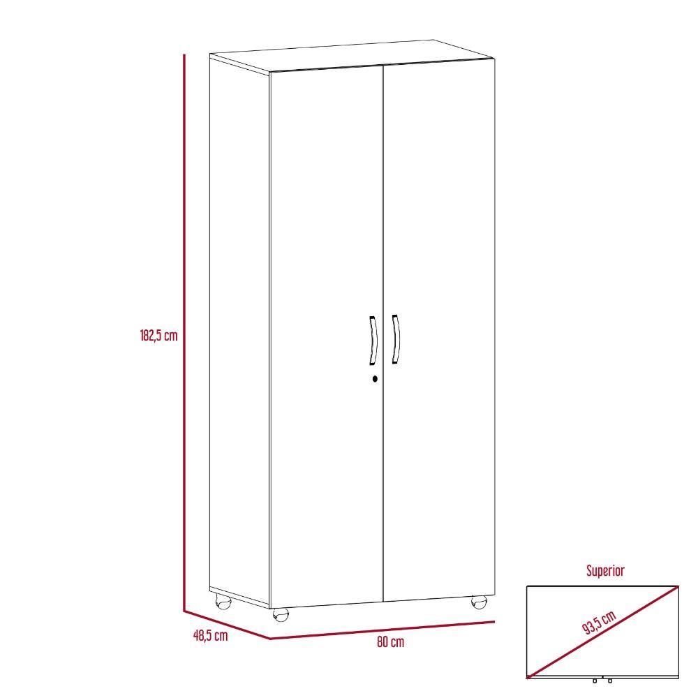 Closet Dalí Habano 80 cm con Dos Puertas - Closets | Bylmo