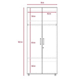 Closet Dalí Pekan 80 cm con Dos Puertas - Closets | Bylmo