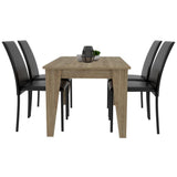 Comedor Torino Wengue 140 cm de Cuatro Puestos - Comedores | Bylmo
