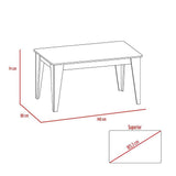 Comedor Torino Wengue 140 cm de Cuatro Puestos - Comedores | Bylmo