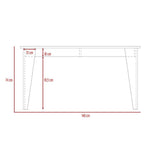 Comedor Torino Wengue 140 cm de Cuatro Puestos - Comedores | Bylmo