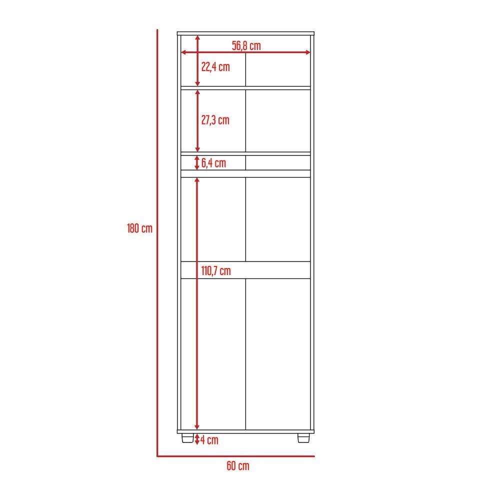 Closet Aurora Wengue 60 cm con Dos Puertas - Closets | Bylmo