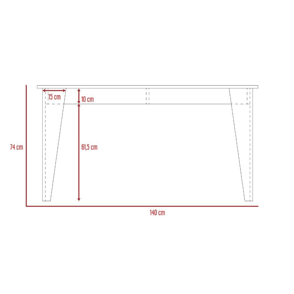 Comedor Torino Rovere 140 cm de Cuatro Puestos - Comedores | Bylmo