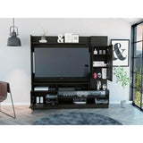 Centro de Entretenimiento Ravena Wengue 180 cm con Dos Puertas - Muebles para TV | Bylmo