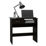 Combo Escritorio y Biblioteca Office Vizcaya Wengue 80x75.5cm Con Un Cajón y con Organizador de Libros - Escritorios y Archivadores | Bylmo