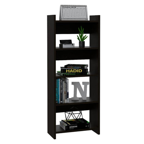 Combo Escritorio y Biblioteca Office Vizcaya Wengue 80x75.5cm Con Un Cajón y con Organizador de Libros - Escritorios y Archivadores | Bylmo