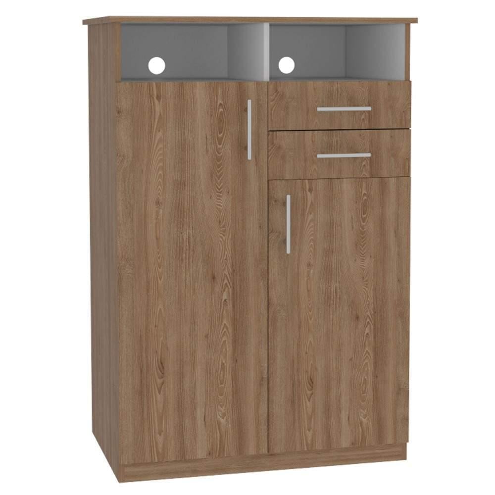 Closet Eco Miel 83x122cm con 2 Cajones con 2 Entrepaños con Espacio para TV - Closets | Bylmo