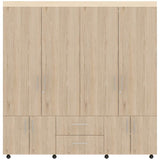 Closet Cantelmo Rovere 200x200cm con 4 Cajones con 8 Entrepaños - Closets | Bylmo