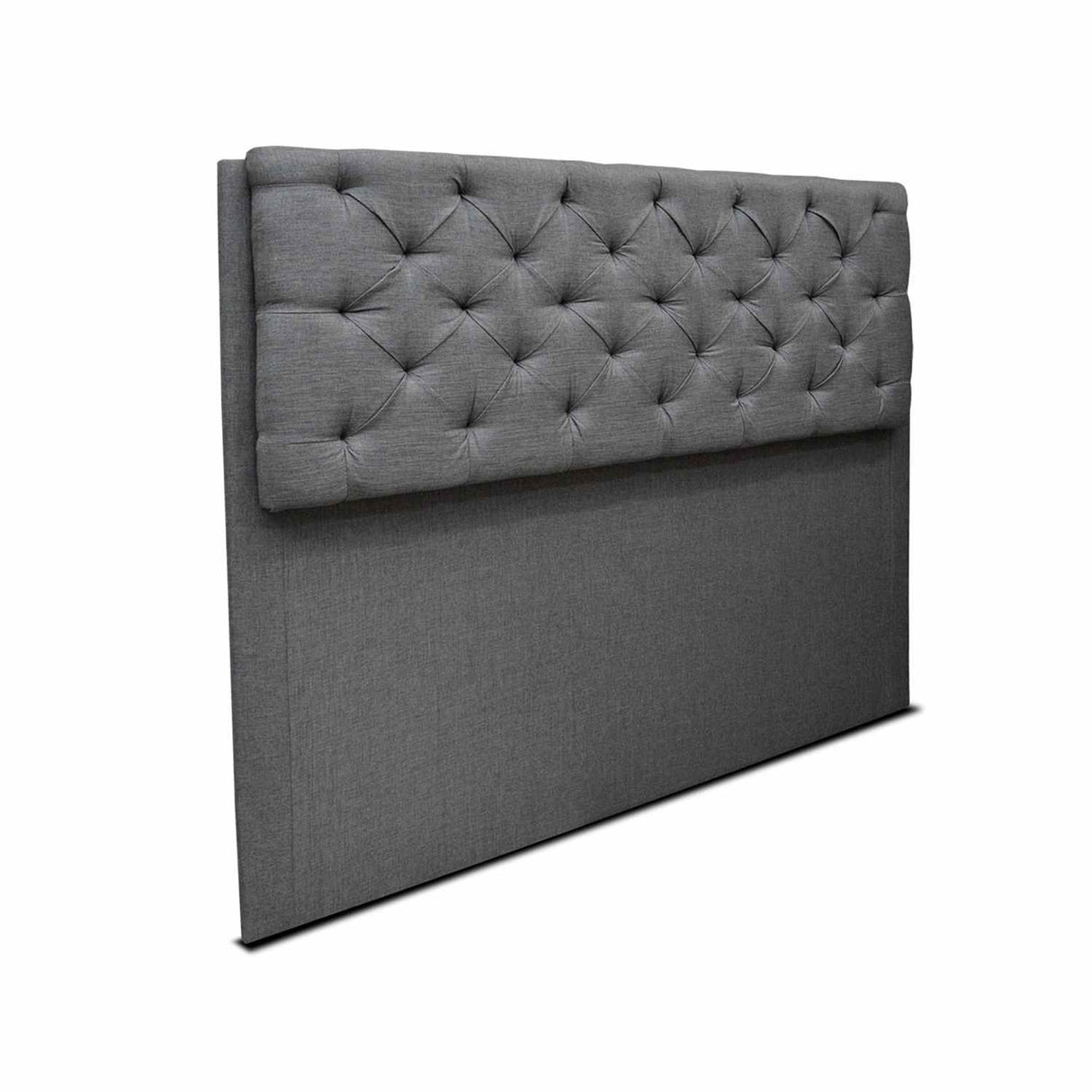 Cabecero Dreamer Queen 160 cm Gris de Piso Tela Resistente - Camas y Cabeceros | Bylmo