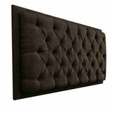 Cabecero Dreamer Café 100x60cm Abullonado para Cama Sencilla - Camas y Cabeceros | Bylmo