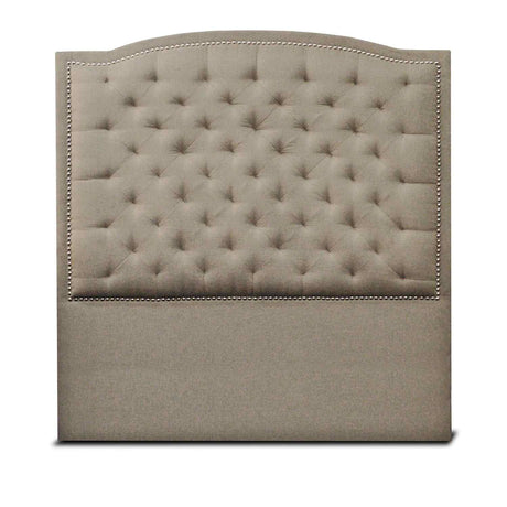 Cabecero Lawrence Camel 140x160cm Abullonado para Cama Doble - Camas y Cabeceros | Bylmo
