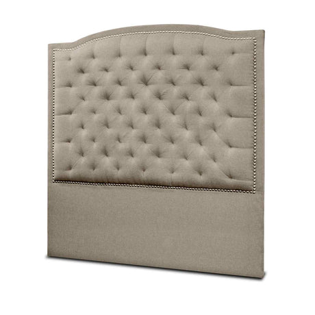 Cabecero Lawrence Camel 140x160cm Abullonado para Cama Doble - Camas y Cabeceros | Bylmo