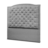 Cabecero Lawrence Gris 140x160cm Abullonado para Cama Doble - Camas y Cabeceros | Bylmo