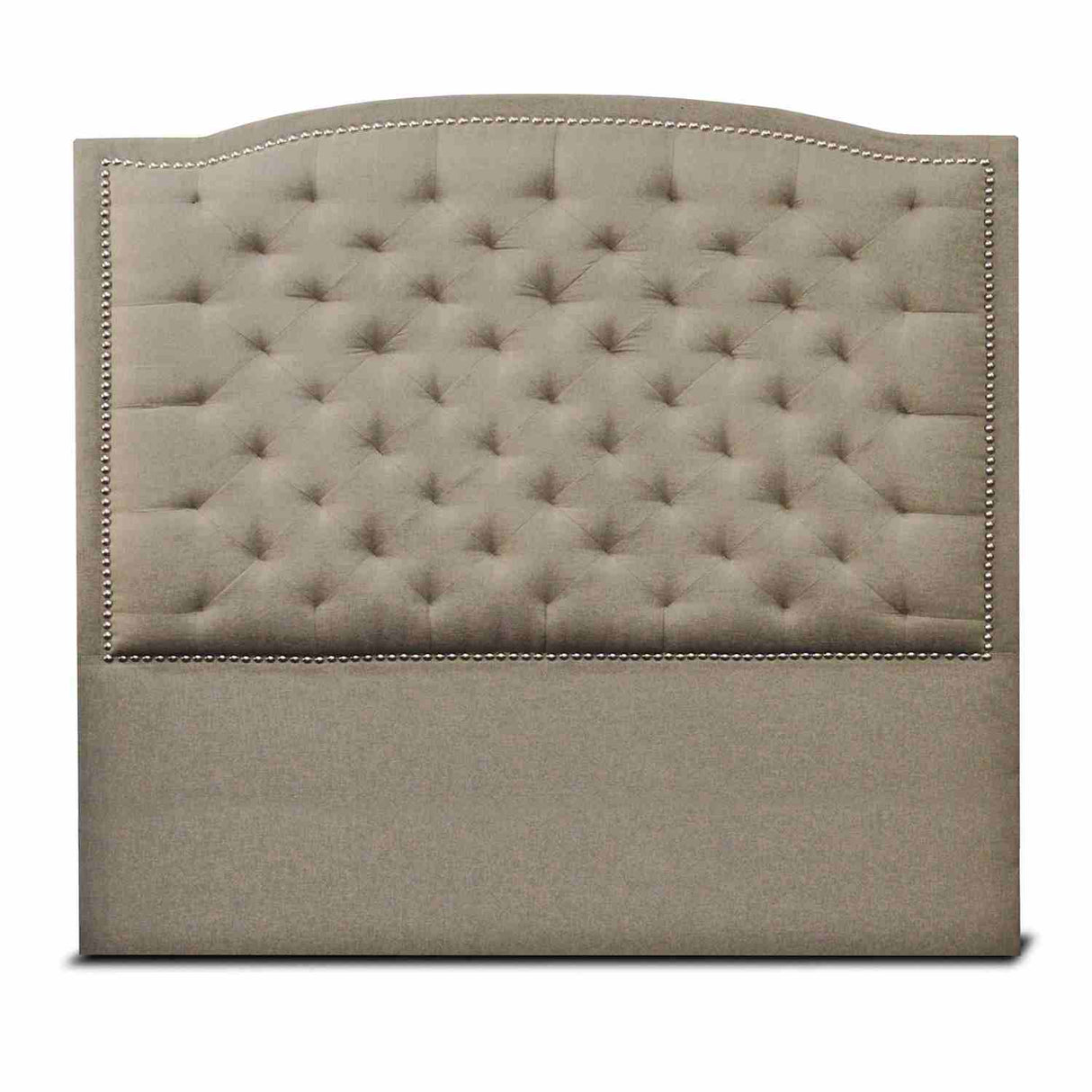 Cabecero Lawrence Camel 160x160cm Abullonado para Cama Queen - Camas y Cabeceros | Bylmo
