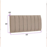 Cabecero Flotante Orvieto Semidoble 120 cm Beige Tela Resistente - Camas y Cabeceros | Bylmo