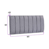 Cabecero Flotante Orvieto Sencilla 100 cm Gris Tela Resistente - Camas y Cabeceros | Bylmo