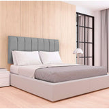 Cabecero Flotante Orvieto Sencilla 100 cm Gris Tela Resistente - Camas y Cabeceros | Bylmo