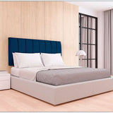 Cabecero Flotante Orvieto Semidoble 120 cm Azul Tela Resistente - Camas y Cabeceros | Bylmo