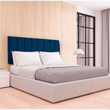 Cabecero Flotante Orvieto Queen 160 cm Azul Tela Resistente - Camas y Cabeceros | Bylmo