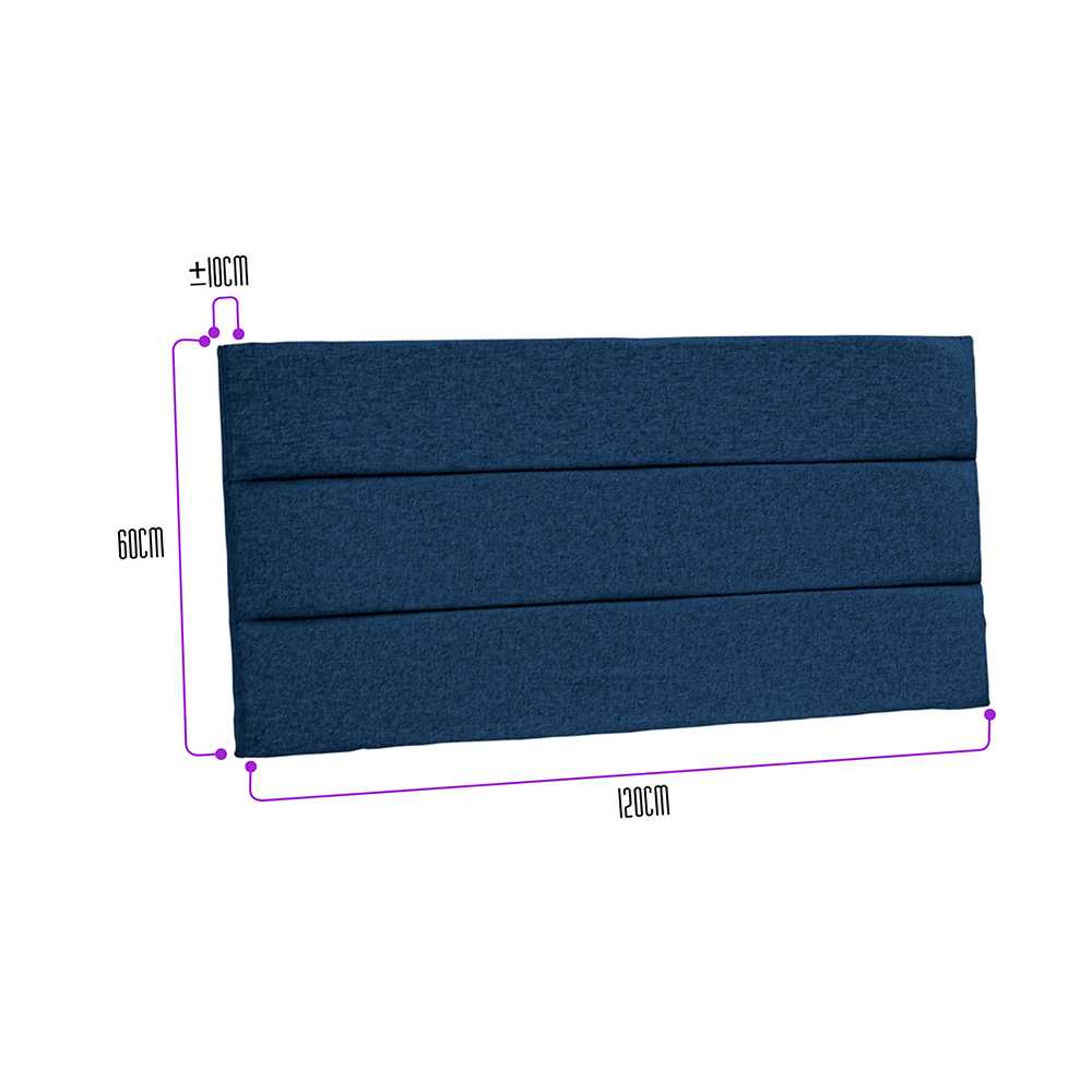 Cabecero Flotante Portofino Semidoble 120 cm Azul Tela Resistente - Camas y Cabeceros | Bylmo
