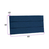 Cabecero Flotante Portofino Queen 160 cm Azul Tela Resistente - Camas y Cabeceros | Bylmo