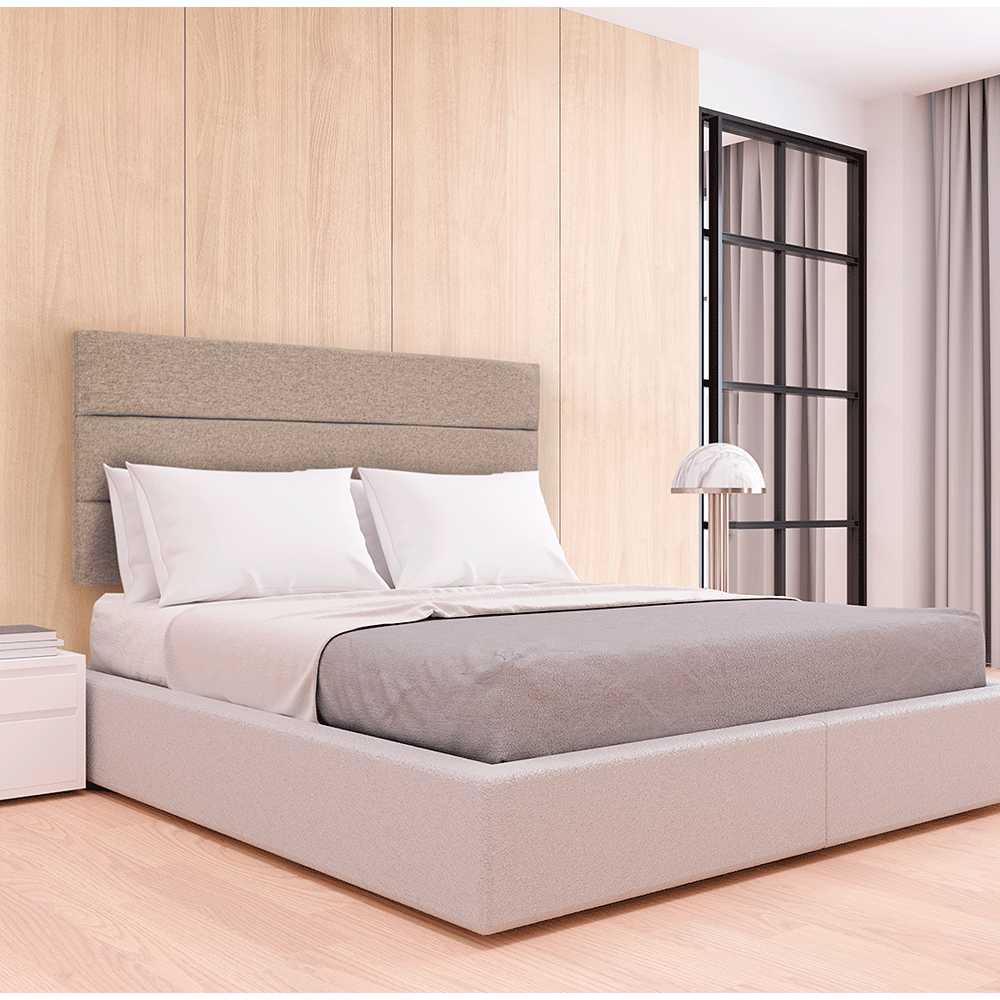 Cabecero Flotante Portofino Sencilla 100 cm Beige Tela Resistente - Camas y Cabeceros | Bylmo