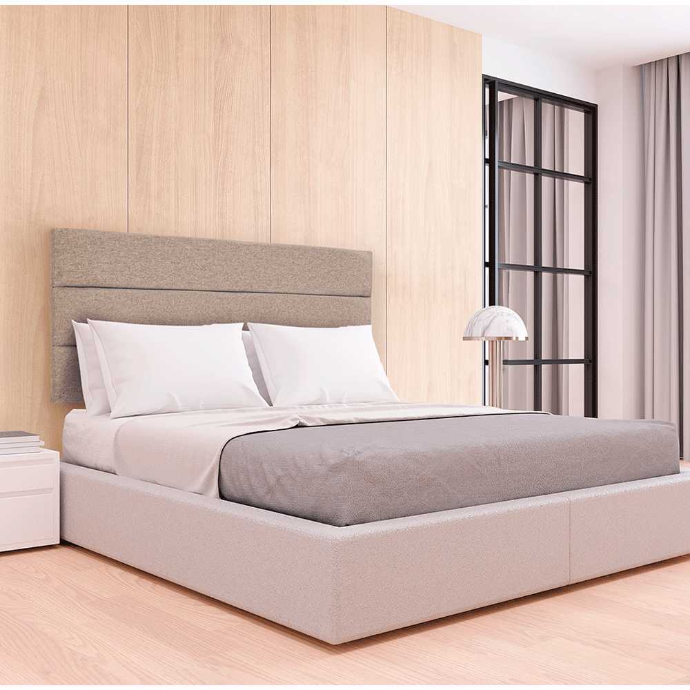 Cabecero Flotante Portofino King 200 cm Beige Tela Resistente - Camas y Cabeceros | Bylmo