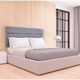 Cabecero Flotante Portofino Semidoble 120 cm Gris Tela Resistente - Camas y Cabeceros | Bylmo