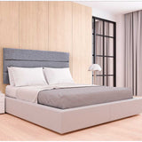 Cabecero Flotante Portofino Doble 140 cm Gris Tela Resistente - Camas y Cabeceros | Bylmo