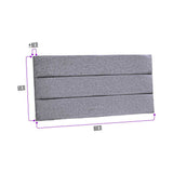 Cabecero Flotante Portofino Queen 160 cm Gris Tela Resistente - Camas y Cabeceros | Bylmo