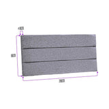 Cabecero Flotante Portofino King 200 cm Gris Tela Resistente - Camas y Cabeceros | Bylmo