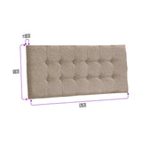 Cabecero Flotante Varena Semidoble 120 cm Beige Tela Resistente - Camas y Cabeceros | Bylmo