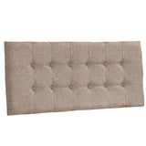 Cabecero Flotante Varena Doble 140 cm Beige Tela Resistente - Camas y Cabeceros | Bylmo