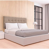 Cabecero Flotante Varena Queen 160 cm Beige Tela Resistente - Camas y Cabeceros | Bylmo