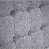 Cabecero Flotante Varena Doble 140 cm Gris Tela Resistente - Camas y Cabeceros | Bylmo