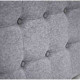 Cabecero Flotante Varena Queen 160 cm Gris Tela Resistente - Camas y Cabeceros | Bylmo