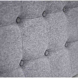 Cabecero Flotante Varena King 200 cm Gris Tela Resistente - Camas y Cabeceros | Bylmo