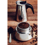 Cafetera Italiana Chá e Café Acero 11x18cm para 350 Mililitros con Filtro - Utensilios y Accesorios | Bylmo