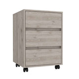 Cajonera Office Ceniza 46 cm con Tres Cajones y Rodachinas - Cajoneras | Bylmo