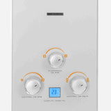 Calentador WHGS 35 cm Blanco a Gas de Tiro Natural para 12 Litros - Electrodomesticos | Bylmo
