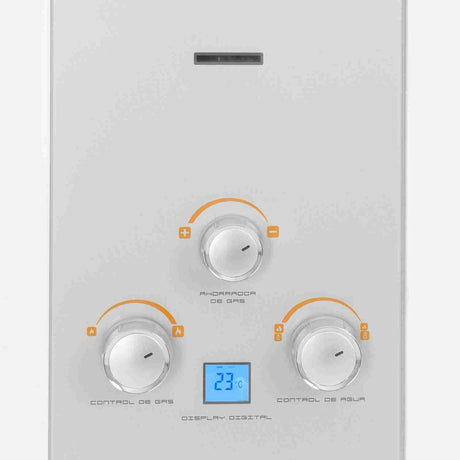 Calentador WHGS 35 cm Blanco a Gas de Tiro Natural para 12 Litros - Electrodomesticos | Bylmo