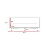 Cama Kaia Miel 120x51.6cm para Colchón Semidoble 120 X 190 Cm con Cabecero - Camas | Bylmo