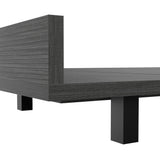 Cama Kaia 120 cm Roble Gris Para Colchón Sencillo 100 cm - Camas | Bylmo