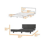 Cama Kaia 120 cm Roble Gris Para Colchón Sencillo 100 cm - Camas | Bylmo