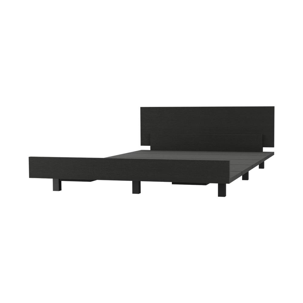 Cama Kaia Plus Sencilla 100 cm Wengue - Camas | Bylmo