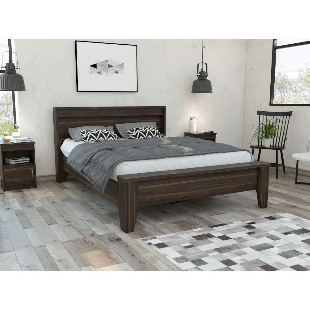 Cama Ponova Doble 140 cm Habano - Camas | Bylmo